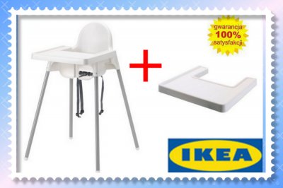 IKEA Duże Krzesełko karmienia Antilop TACKA PASY