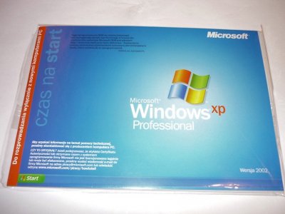 Nowy Windows XP Profesional SP1 lub SP2