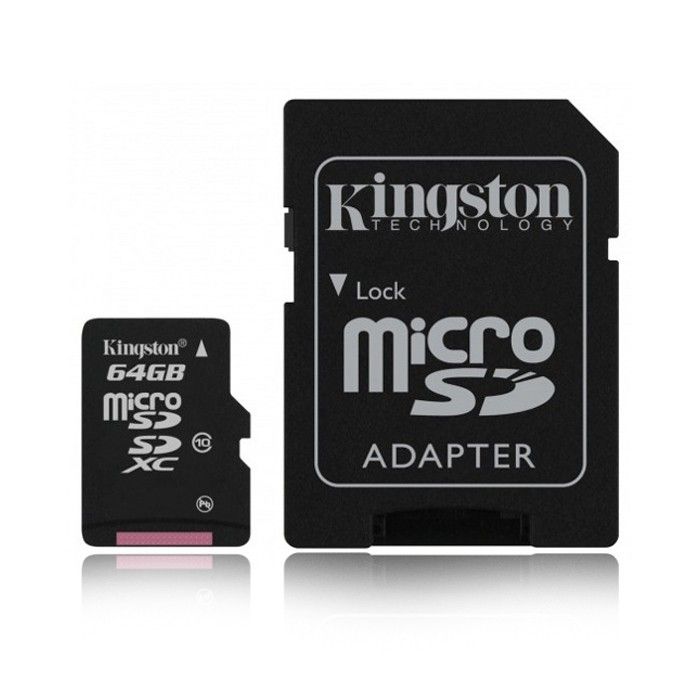 Karta pamięci Kingston microSDCX 64GB z adapterem