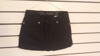MINI jeansowe, czarna spódnica mini