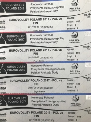 bilety na Mistrzostwa Europy w siatkówce w Gdańsku