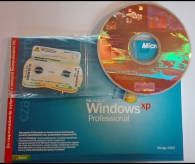 WINDOWS XP PROFESSIONAL SP2 WER.32BIT klucz