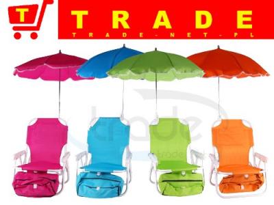 Leżaczek krzesełka z parasolką leżaki dla dzieci