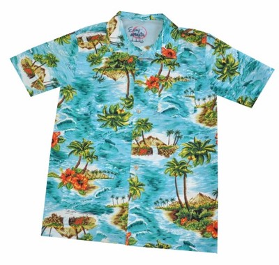 EASY koszula męska hawajska w palmy M - 6913486914 - oficjalne archiwum  Allegro