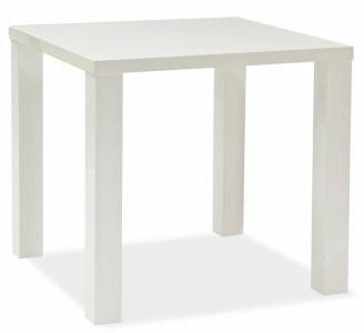Stół drewniany MONTEGO 80x80 MDF biały połysk 48H