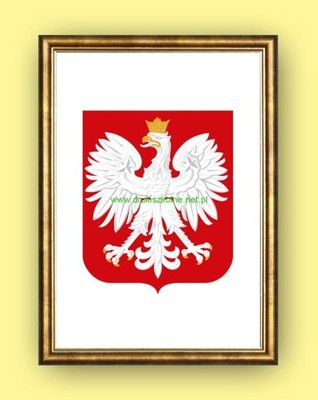 Godło Polski w ramce A4
