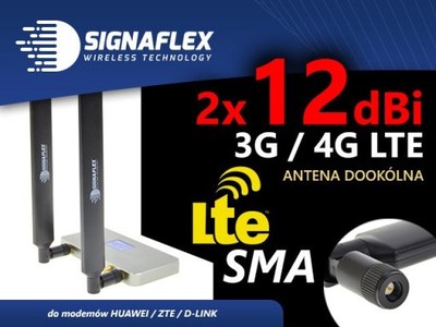 Antena 2x12dbi 3G / 4G LTE B593,E3372,E5180,E5377