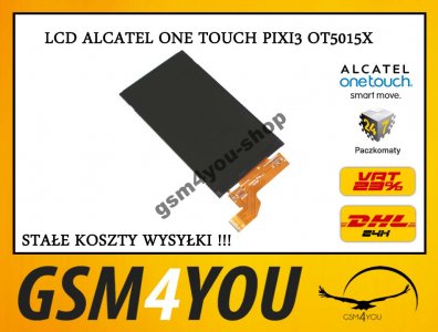 LCD WYŚWIETLACZ ALCATEL ONE TOUCH PIXI 3 OT 5015X