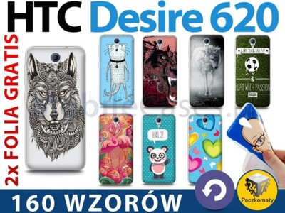 HTC Desire 620 | Fantastic Case ETUI +2x FOLIA - 5168058921 - oficjalne  archiwum Allegro