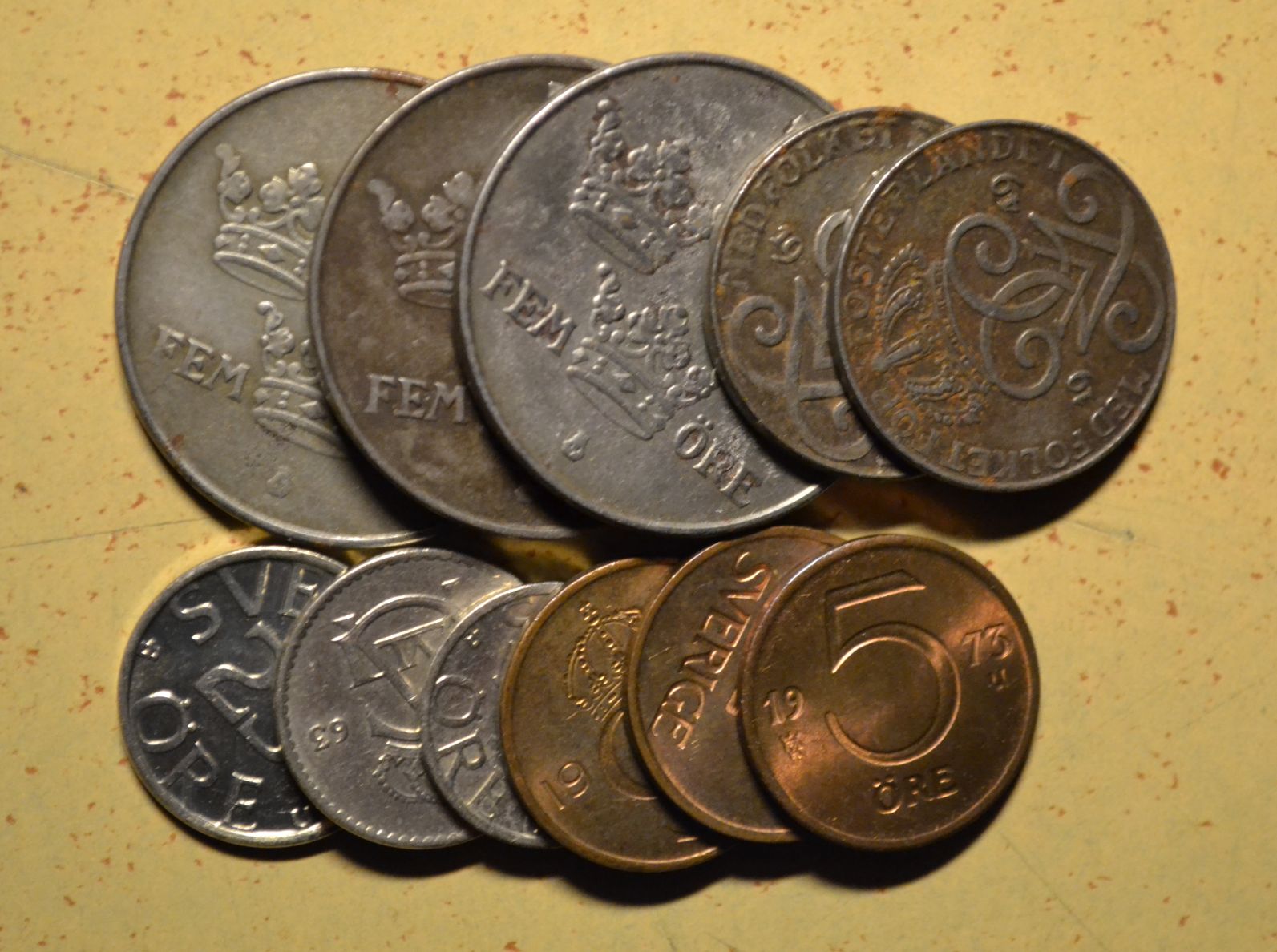 Szwecja - 11 monet mało powtórek - BCM