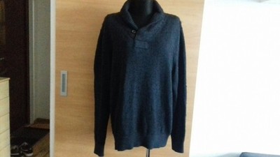 TOMMY HILFIGER elegancki sweter wełna XL