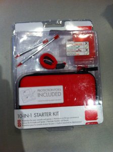 Nintendo DS 3DS Starter Kit 10 w 1 czerwony Nowy