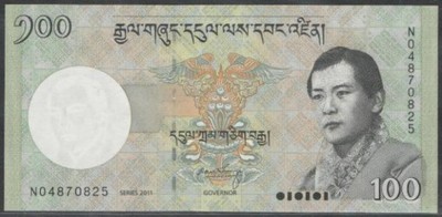 (BK) Bhutan 100 ngultrum 2011r.