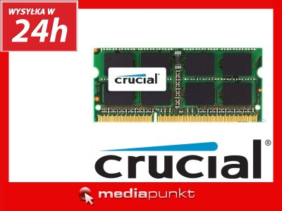 Pamięć do laptopa DDR3L CRUCIAL 8GB 1600MHz 1,35V
