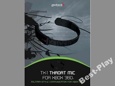HEADSET TX-1 THROAT MIC GIOTECK do XBOX 360