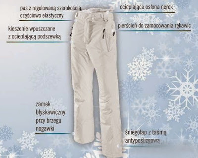Spodnie narciarskie Lidl białe r.L/40 Crivit Spor - 6996161122 - oficjalne  archiwum Allegro
