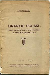 GRANICE POLSKI Jaskólski 1919 kresy plebiscyt mapa