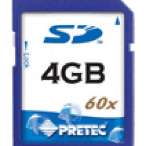 PRETEC SD Card 4 GB HighSpeed 60x