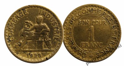 Francja. 1 frank 1923
