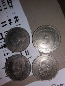 monety BUNDESREPUBLIK DEUTSCHLAND