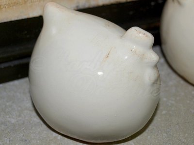 Figurka ceramika mała kura kredens witryna retro
