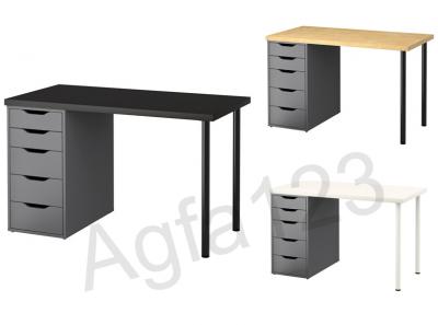IKEA LINNMON/ ALEX BIURKO Stół 120x60 cm wys24h - 4829458742 - oficjalne  archiwum Allegro