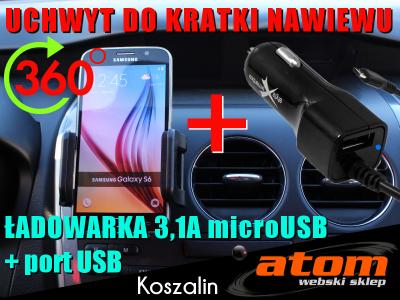Uchwyt ładowarka USB Motorola Moto G2 E Nexus 6