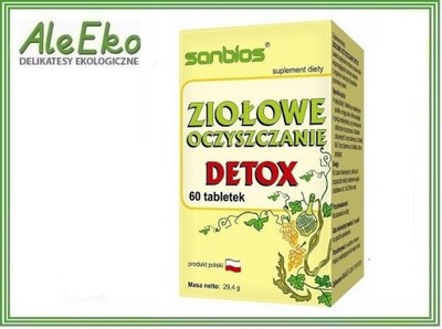 Ziołowe oczyszczanie Detox 60 tabletek Sanbios