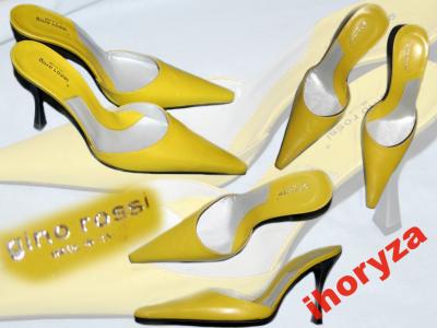 Gino Rossi wspaniałe żółte klapki roz 39