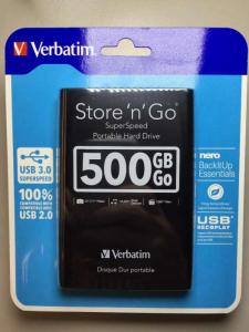 Dysk zewnętrzny Verbatim 500GB USB 3.0 NOWY !!