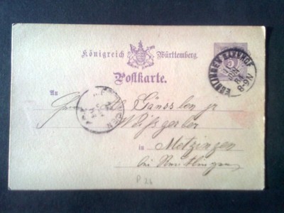 Stare Niemcy Postkarte 1884 rok