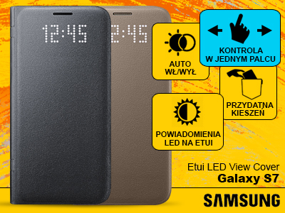 ORYGINALNE ETUI SAMSUNG GALAXY S7 LED VIEW COVER - 6656323021 - oficjalne  archiwum Allegro