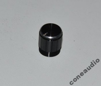 Gałka potencjometra czarna 15mm