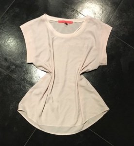 bluzeczka top oversize MANGO purdowy róż nude S 36