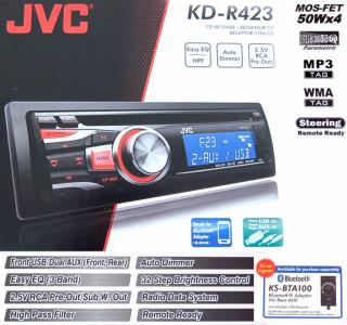 beweging Soedan Transparant JVC KD-R423 USB MP3 GWARANCJA SUPER CENA - 3463773614 - oficjalne archiwum  Allegro