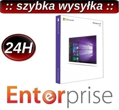 SYSTEM Microsoft WINDOWS PRO 10 32/64 bit BOX PL