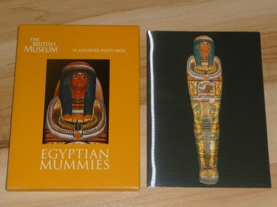 11 pocztówek EGYPTIAN MUMMIES pocztówka, pocztówki