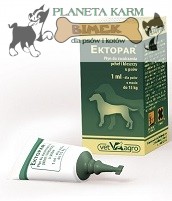 Ektopar 1ml preparat na pchły i kleszcze u psów