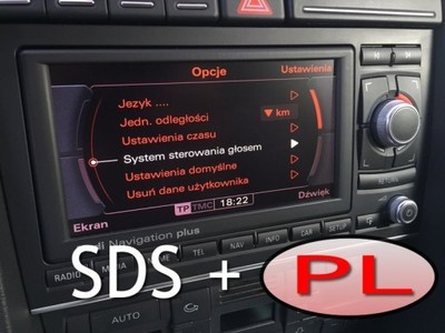 Polskie Menu + SDS Nawigacja LED RNS-E Audi A3 A4