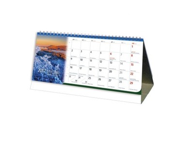 2017 kalendarze biurkowe miesięczne stojące kolor - 6585705821 - oficjalne  archiwum Allegro
