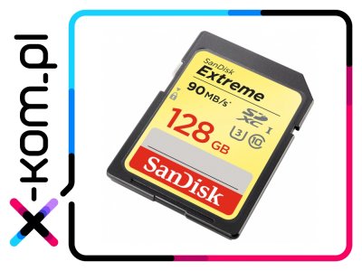 Karta pamięci SanDisk 128 GB SDXC Extreme UHS-I U3