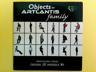 ARTLANTIS Objects - Casual 3D models #1 CD Dysk
