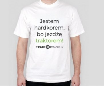 Koszulka męska JESTEM HARDKOREM / TRACTORmania