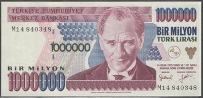 (BK) Turcja 1000000 lirasi 1995 r