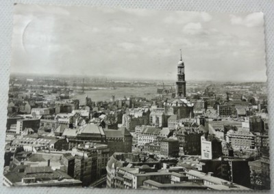 Panorama Hamburga - Pocztówka