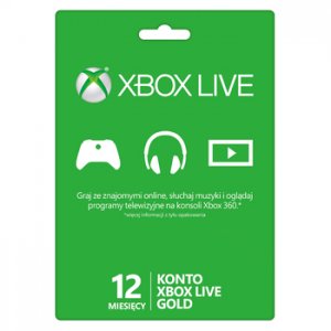 XBOX LIVE GOLD 12 MIESIĘCY ( KLUCZ ) TANIO