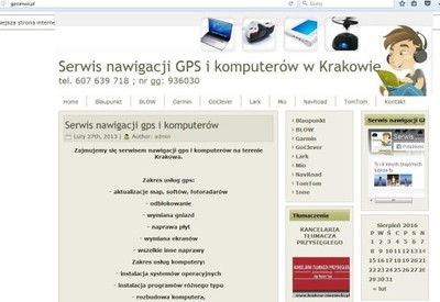 domena www.gpsserwis.pl dla twojego sklepu serwisu