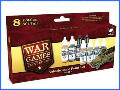 Vallejo War Games Vehicle Basic Paint Set