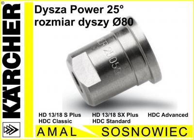 Dysza Power 25 rozmiar dyszy 80 HD 13 HDC KARCHER