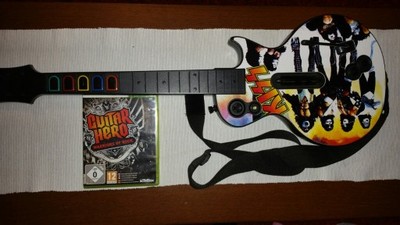 Bezprzewodowa gitara Guitar Hero + gra Xbox 360